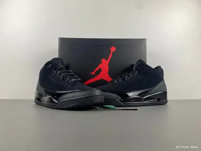 1st Kicks Shoes Air 3 Cat Black CT8532-001 Jordan 0514